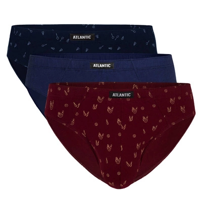 3-PACK Slipy męskie sport Atlantic