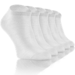Białe antybakteryjne stopki damskie/męskie 76% bambus Sesto Senso – komfort noszenia