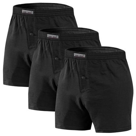 3-pack Klasyczne luźne bokserki męskie bawełniane Plus Size PANTHER Sesto Senso