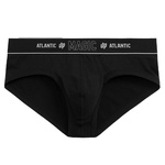 Czarne klasyczne slipy męskie 95% bawełna BMP-1581 Atlantic – komfort na co dzień.