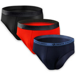 Slipy męskie z ozdobną gumą 3-pak 95% bawełna SM05 Sesto Senso – komfort i styl