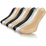 Balerinki Damskie Antypoślizgowe z Silikonem na Pięcie