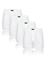 Białe klasyczne majtki męskie 100% bawełna Atlantic – komfort i oddychalność.