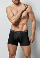 Szorty Męskie Dopasowane z Zewnętrzną Gumą Art. 573E Navigare Czarne