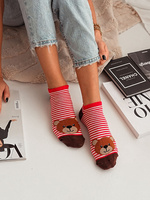 Szare bawełniane skarpety damskie 75% bawełna Milena – wygoda na co dzień.