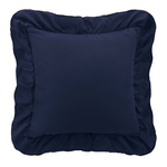 Granatowa pikowana poszewka dekoracyjna RUFFY Spod Igły i Nitki – upiększa wnętrze