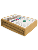 Beżowe elastyczne prześcieradło z gumką frotte 100% bawełna Sesto Senso – komfortowy sen