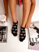 Ecru wygodne skarpety damskie 75% bawełny Milena – komfort na co dzień