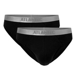 Czarne komfortowe slipy męskie 47% modal Atlantic – wygoda i styl na co dzień