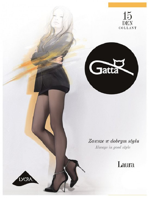 Klasyczne cieńkie rajstopy damskie Laura 15 den Gatta